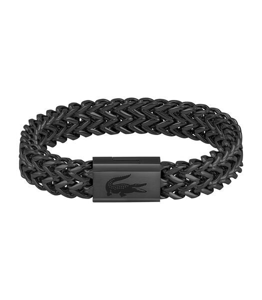 Weave zwart staal armband 2040158