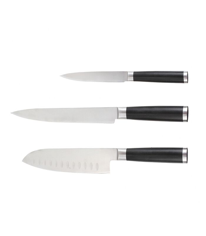 Set de 3 couteaux type japonais en coffret bois image number 2