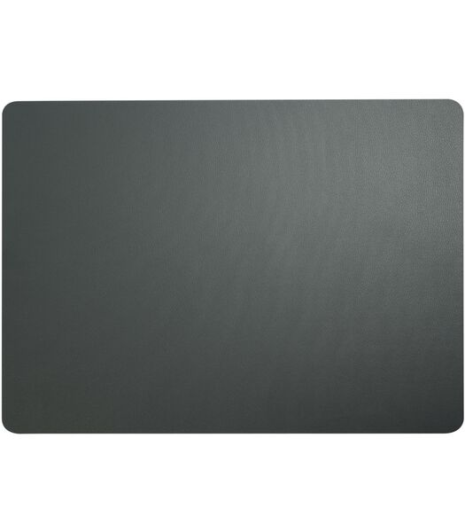 Set de table  - Aspect cuir fin - Basalte - 46 x 33 cm