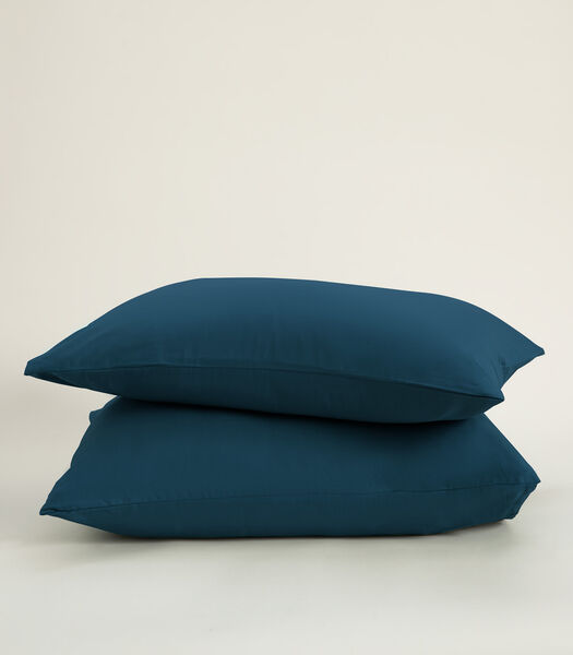Taie d'oreiller Classique Standard - Set de 2 - 50x70cm - Bleu
