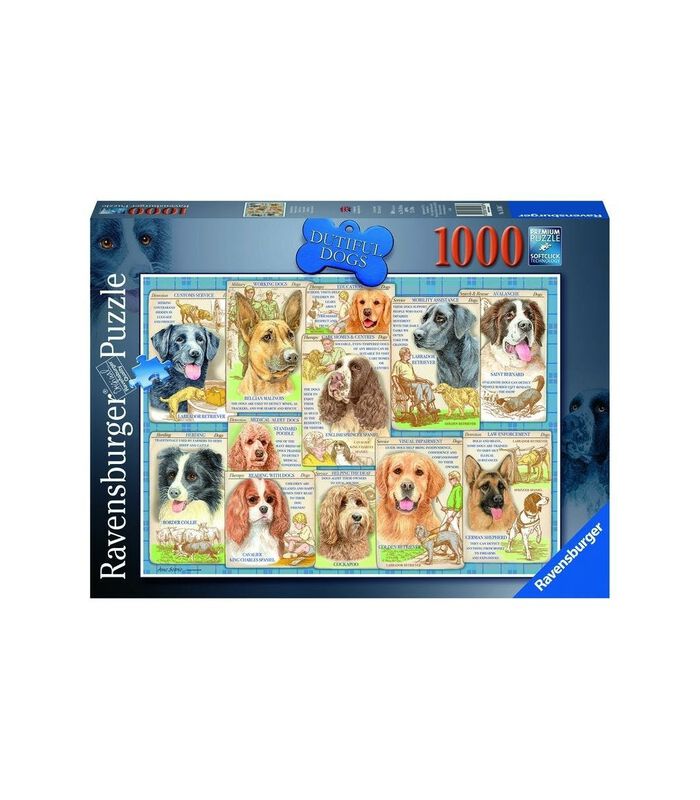 Puzzle Faithful Dogs 1000 ST image number 0
