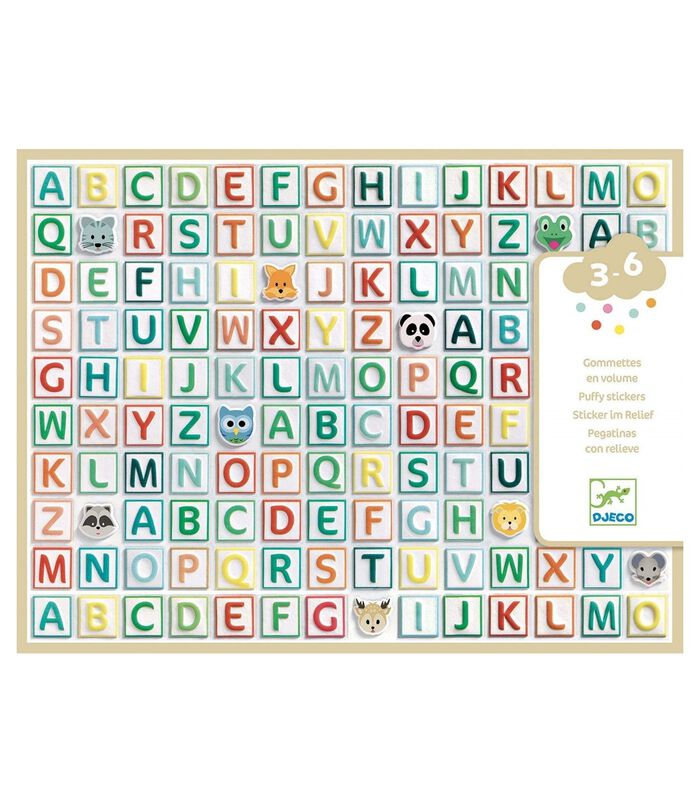 Puffy Stickers Alphabet (300 pcs) image number 2