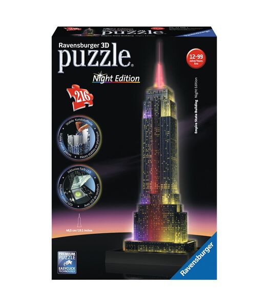 3D Puzzel Empire State Building Nachteditie