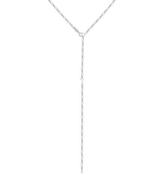 Collier Femmes Figaro Chaîne En Y Tendance Réglable En Argent Sterling 925