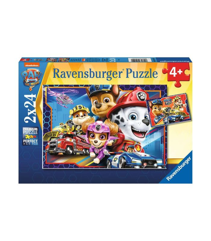 Paw Patrol Kinderpuzzel 2x24 stukjes the movie image number 0