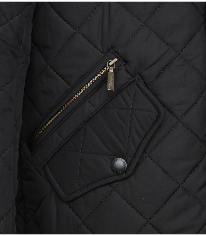 Barbour Quilted Jas Powell Zwart image number 2