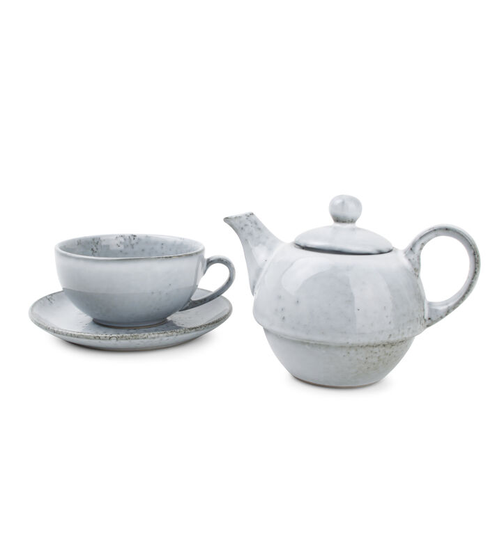 Tea for one set bleu Artisan image number 1