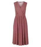 Jersey jurk met wikkel look image number 2