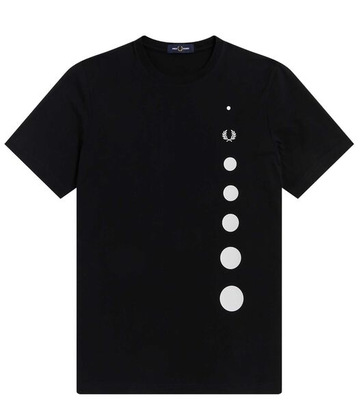 T-Shirt Fredperry Pois Dégradés Noir