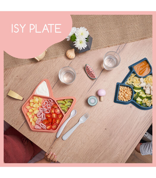 ISY PLATE gecompartimenteerde siliconen bord