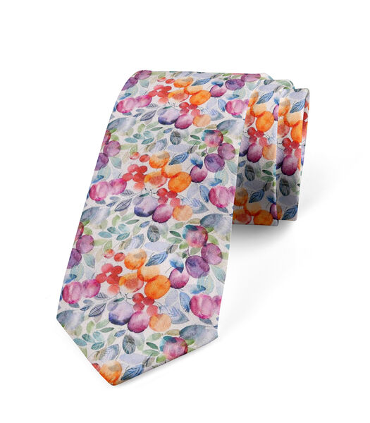Cravate CALVI - imprimé fleuri - Fabriquée en Belgique