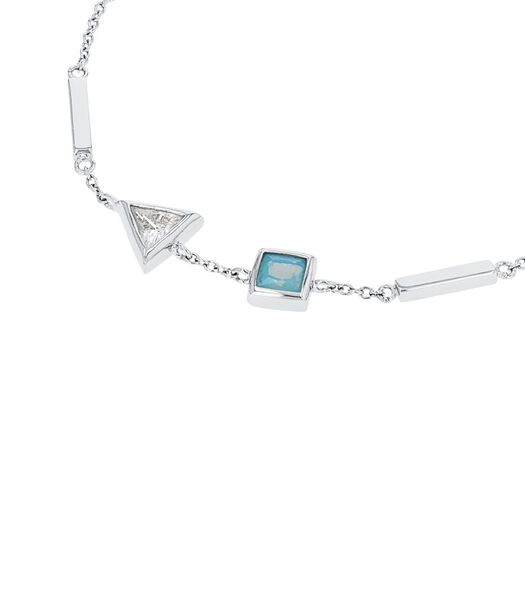 Bracelet pour dames, argent 925 Sterling, zirconium synth.