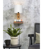 Wandlamp Andes - Bamboe/Wit - 19x24x36cm image number 2