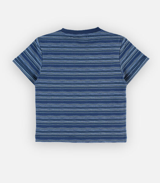Gestreept t-shirt uit BIO katoen, donkerblauw