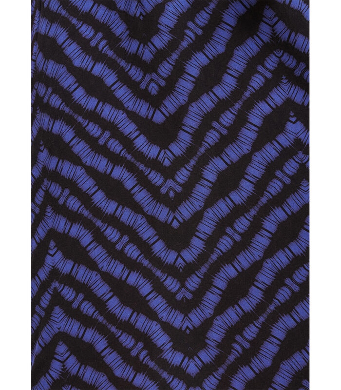 Robe mi-longue à imprimé bicolore image number 4