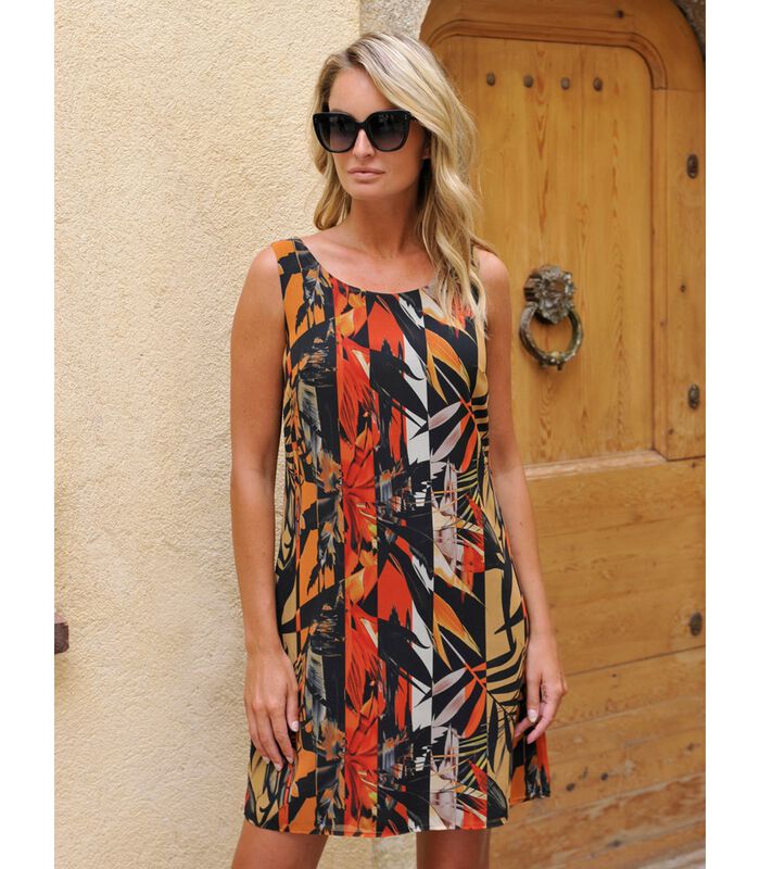AZALEA wijd uitlopende jurk met tropische print image number 2