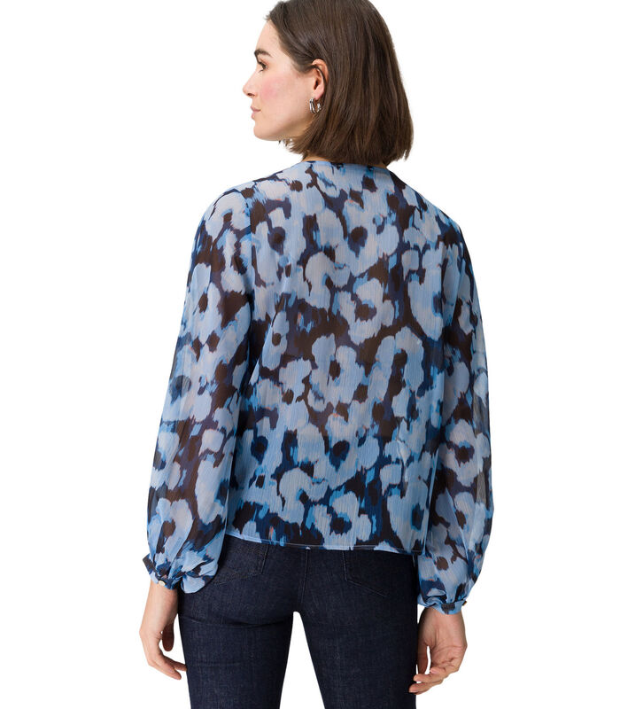 Chiffon blouse met print image number 1