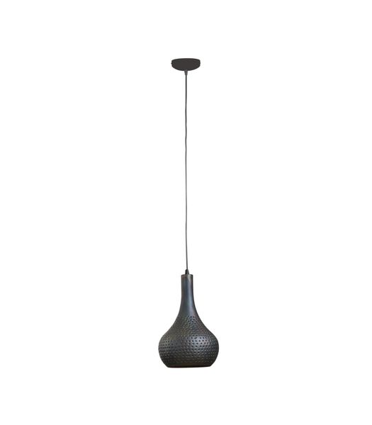 Flask Cone - Hanglamp - zwart/bruin - metalen kegelvormige kap