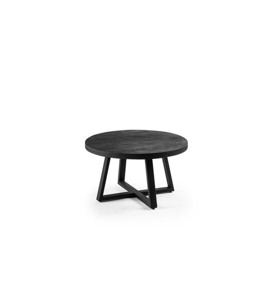 Black - Table basse - acacia - noir - rond - 60cm