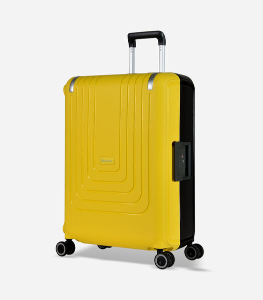 Vertica Middelgrote Koffer 4 Wielen Zwart/Geel