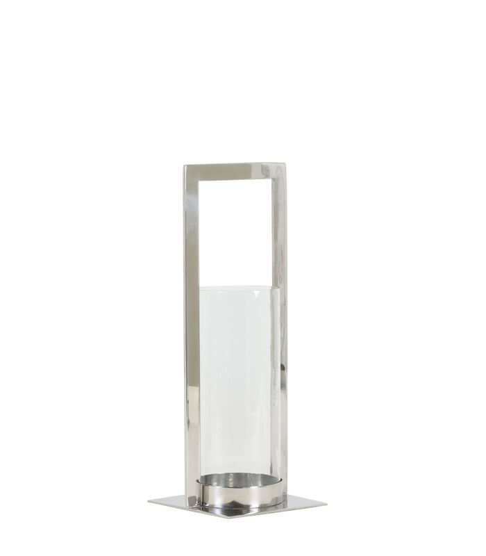 Lanterne à vent Jelco - Nickel - 15x40cm image number 0
