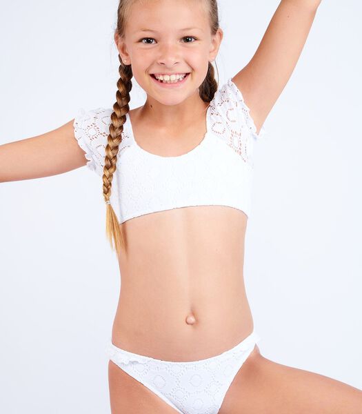 Bunny Happybay 2-delig wit bikini voor meisjes