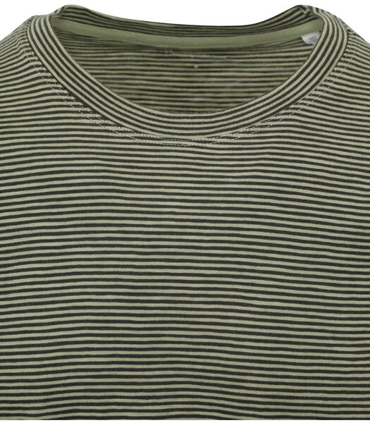 KnowledgeCotton Apparel T-shirt Rayures Vert