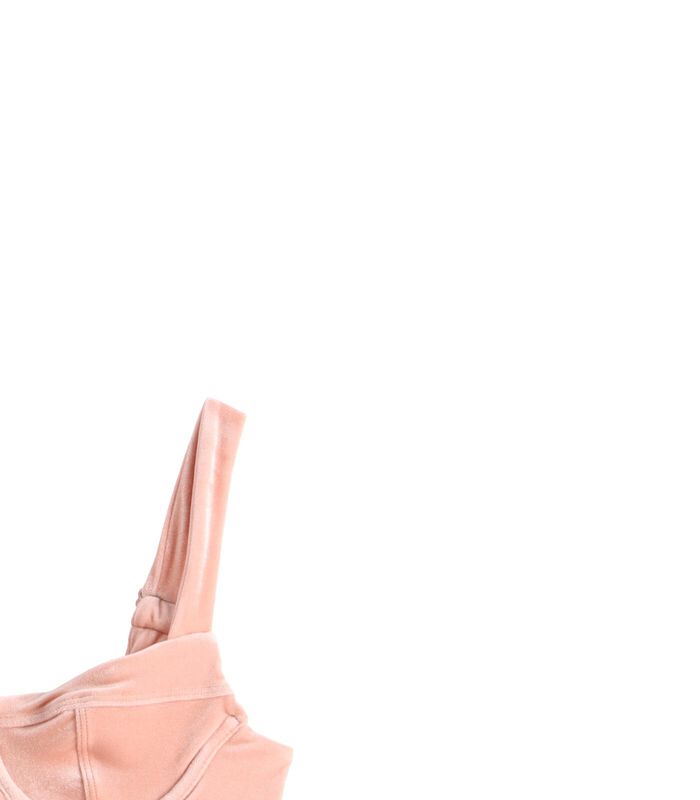 The Loop Velvet Pale Pink Bikini Top image number 2