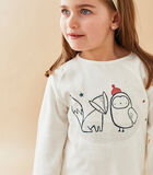 Fluwelen kerst 2-delige pyjama, wit image number 1