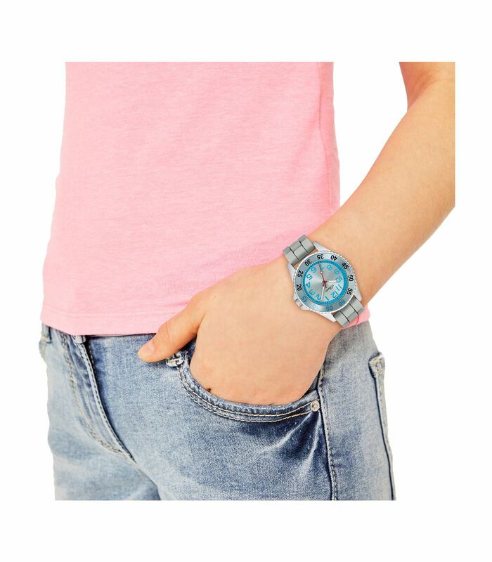 Quartz horloge voor meisjes, roestvrij staal | silicone image number 2