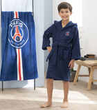 Kinderbadjas met kap en borduursel 100% katoen, PSG LINES image number 1