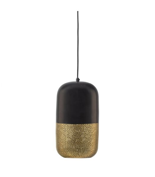 Lampe à suspension - Métal - Noir/laiton - 36x20x20 - Tirsa