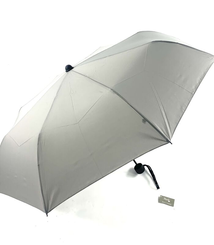 Paraplu Mini Fiberparfi Dame effen grijs image number 0