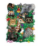 familie Puzzel Safari Babies - 350 stukjes image number 1