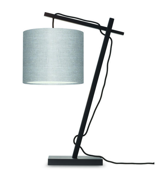 Lampe de table Andes - Bambou Noir/Gris Clair - 30x18x46cm