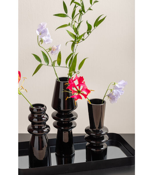 Vase déco Sparkle Cone - Blanc - Ø7,5cm