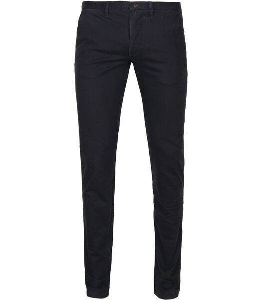 Suitable Chino Sartre Donkerblauw