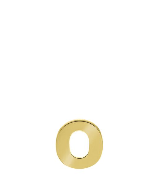 Oorbellen 'Alfabet O' 14 Karaat Goud - goudkleurig