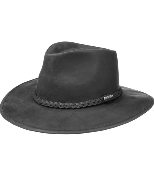 Chapeau  cuir noir