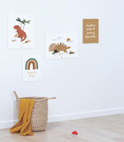 SUNNY Lot de 4 affiches enfant dinosaures & co image number 2