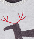 Kersttrui uit tricot, gemêleerd beige image number 2