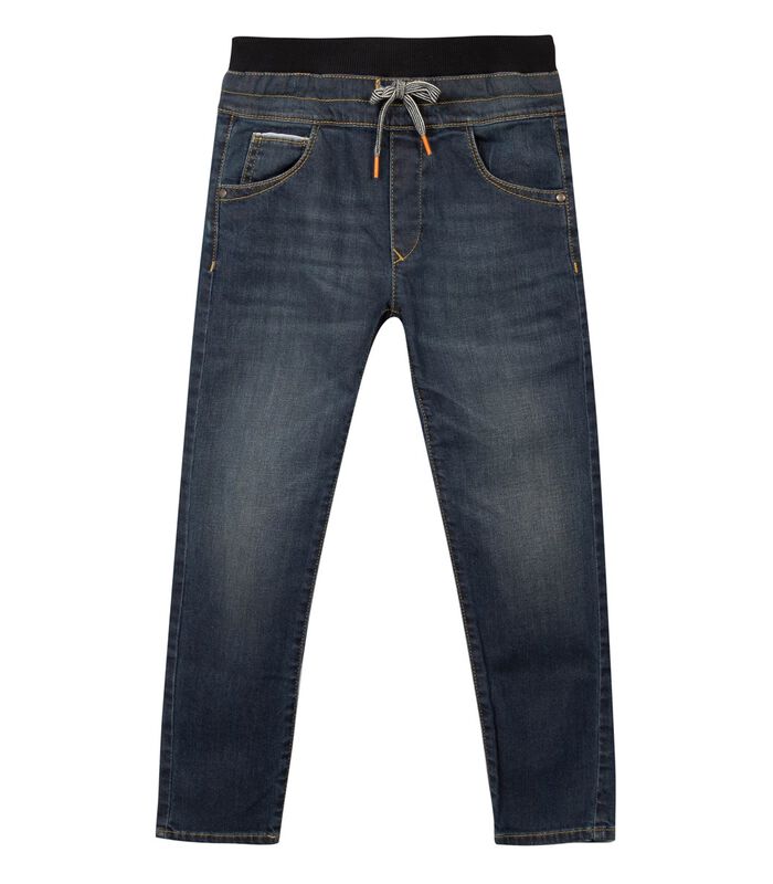 5 pocket jeans met elastiek in de taille image number 0