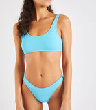 Turquoise beha-bikinitopje met kreukeffect Justin Scrunchy image number 4