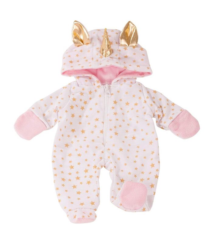Basic Boutique, onesie "Unicorn", babypoppen 42-46 cm image number 0