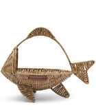 Rustic Rattan Happy Fish Basket image number 0