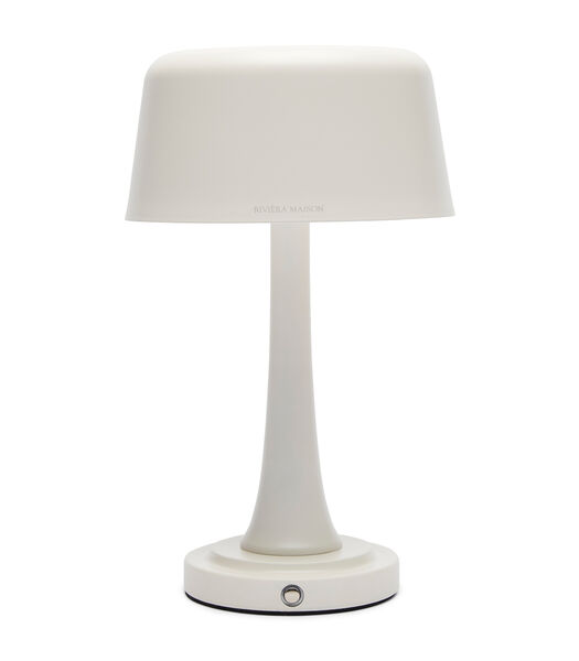 Tafellamp Oplaadbaar met lampenkap, Bureaulamp - Bellagio - Wit