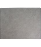 Placemat Hippo - Leer - Anthracite Grey - 45 x 35 cm image number 0