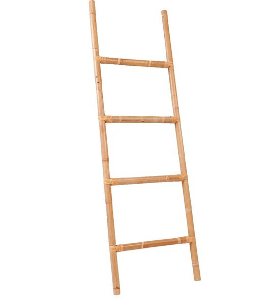 GILLES handdoekenrek ladder in rotan