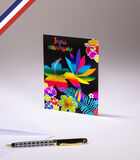 Carte simple Pop C'Art   - Colibri multicolore image number 0