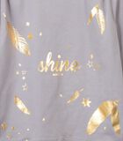 T-shirt met lange mouwen en goudkleurig motief image number 2